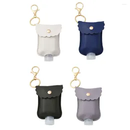 Storage Bottles 4 Pcs Hand Bottle Pendant Key Fob Holder Hanging Liquid Dispenser For Travel Plastic Lotion