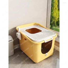 Cat Carriers Litter Box Splash-Proof Closed Top-in Oversized