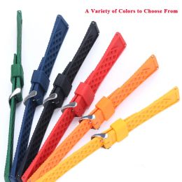 Silicone Waterproof Strap 20mm 22mm Watch Band Men Women Uninversal Rubber Wrist Band Accessories Sport Quick Release Bracelet