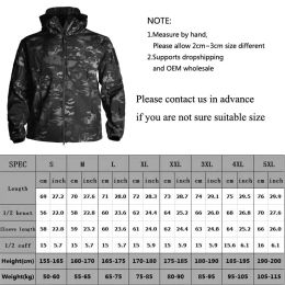 Tactical Jacket Men Military Combat Soft Shell Army Jackets Techwear Windproof Waterproof Breathable Fleece Thermal Hooded Coats