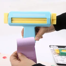Gift Wrap Paper Crimper DIY Texture Roller Craft Tools Indentation Quilling Wave Shaper Making Tool