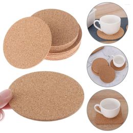 Table Mats Home Heat Resisten Mug Holder Non-slip Absorbent Cup Costers Mat Pad Wooden Drink Coasters