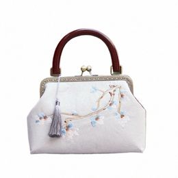 chegsam ancient style handbag women's bag handmade mouth gold bag dinner bag Republic of China style k60F#