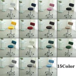 Chair Covers Bar Round Backrest Cover All-inclusive Simple Stool Back Dustproof Swivel Protective Home Decoration