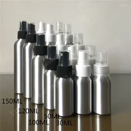 Storage Bottles 10PCS/Lot 120ML Aluminum Spray Bottle Metal Perfume Container For Essential Oil