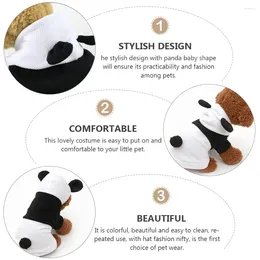 Dog Apparel Bodysuit Shirt Panda Pet Clothes Autumn Winter Shaped Costume Transformation Outfit Xl White