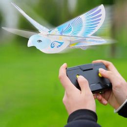 RC Bird RC 비행기 2.4 GHz 원격 제어 전자 버드 플라잉 조류 전자 미니 RC 드론 장난감 스마트 바이오닉 동물 교육 장난감 240321