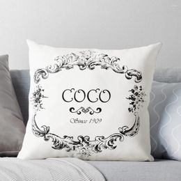 Pillow Coco Logo Vintage Old Style Throw Cases Decorative Luxury Cover Pillowcase