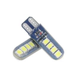 10pcs T10 W5W 3030 8SMD LED Bulbs 168 194 Led Error Free Car Interior Licence Plate Dome Reading Light Flowing Flashing