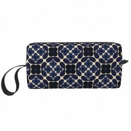 custom Orla Kiely Fr Tile Print Makeup Bag Women Travel Cosmetic Organizer Cute Storage Toiletry Bags Dopp Kit Case Box Gift q6D9#