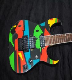 Custom Shop JPM100 P1 John Petrucci Signature Electric Guitar Floyd Rose Tremolo Tailpiece Locking Nut Without Pickups Rings Bl3706015