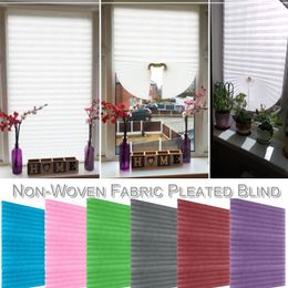 Self-Adhesive Pleated Blinds Window Curtains Living Room Half Blackout Window Curtains for Bathroom Balcony Shades Home Decor