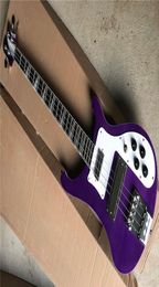 In stock 4 strings Rosewood Fingerboard Purple Body Electric Bass Guitar with Chrome hardwareWhite Pickguardoffer customize8033319