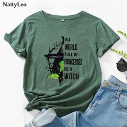 Graphic T Shirt Princess Witch Printed 100Cotton Harajuku Women TShirt O Neck Short Sleeve Tees Fashion Female Tops 240315