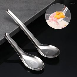 Spoons 1Pcs Stainless Steel Soup Spoon Home Kitchen Ladle Capacity Silver Mirror Polished Flatware For Coffee Tableware