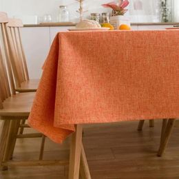 Table Cloth Cotton Linen Tablecloth Art Thickened Plain Simple Nordic Modern Tea Net U7D3943