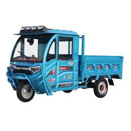 Semi enclosed electric tricycle truck mountain climbing king