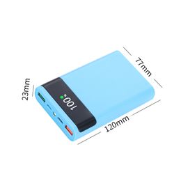 DIY 4*18650 Super Fast Power Bank Shell Dual USB Micro Storage Box Type C Case Pack Without Battery 5V 9V for iPhone Xiaomi