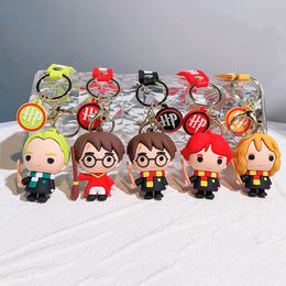 Fashion Cartoon Movie Character Keychain Rubber And Key Ring For Backpack Jewellery Keychain 083544