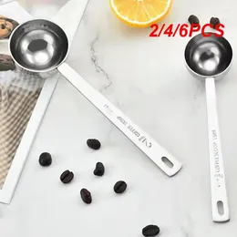 Coffee Scoops 2/4/6PCS Stainless Steel Scoop Tablespoon Measuring Spoon 15ml Long Handle Spoons Baking