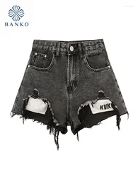 Women's Jeans Korean Fashion Gyaru Jean Shorts Tide High Waist Pants Sexy Ladies Cotton Denim Streetwear Trend Clubwear