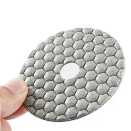 1pc Diamond Polishing Pad Dry Use Type Flexible Resin Sanding Disc For Marble Granite Quartzite Glass Stone Polishing
