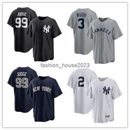 New 2023 Yankees 99# JUDGE 3# 31# 2# Baseball Jersey Kits