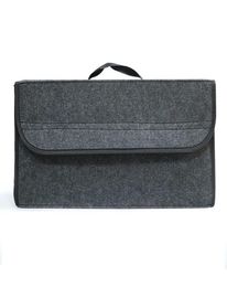 Portable Large Anti Slip Compartment Boot Storage Organizer Tool Bag Car Storage Bag Car Trunk Organizer Soft Felt Storage Box5112303