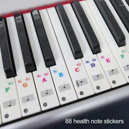 Window Stickers 1 Set Color Piano For 49/61/76/88 Key Keyboards Transparent Removable Spectrum Sticker