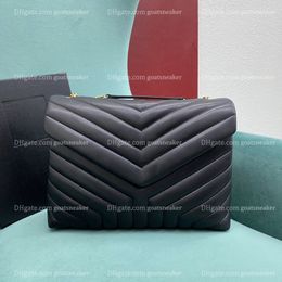 10A top quality medium leather tote bag 32cm woman shoulder bags loulou crossbody bag fashion designer bagss lady flip clutch purse y016