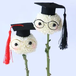 Party Decoration Set Of 10 Mini Size Metal Wire Eyeglass Frame Graduation Season Gift Bouquet DIY Material