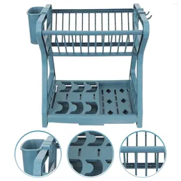 Kitchen Storage Dish Drainer Drying Rack Countertop Draining Utensils Holder K For Dining Room