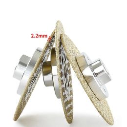 100mm M10 Thread Double Sided Brazed Diamond Grinding Disc For Granite Marble Concrete Stone Multipurpose Cutting Wheel