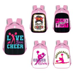 Backpacks Kawaii Cheerleading Girls Backpack Cartoon Cheerleader Women Girl School Bags Children Princess Pink Bookbag Gift