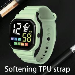 Multicolor Children Watch Display Week Digital Smart Watch Students Waterproof Silicone Strap Sport Watches Kids Birthday Gift