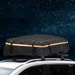 Waterproof Cargo Bag Car Roof Cargo Carrier with Night Reflective Strip Universal Luggage Bag Storage Cube Bag for Travel