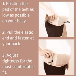 Breathable Pregnant Women Belts Maternity Belly Belt Waist Care Abdomen Support Band Back Brace Protector Maternity Clothes