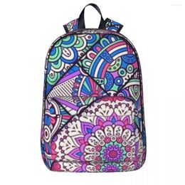 Backpack Mandala Bohemian Backpacks Boys Girls Bookbag Students School Bags Cartoon Kids Rucksack Laptop Shoulder Bag
