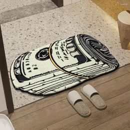 Carpets Carpet With Money Pattern Soft Absorbent Floor Mat For Bedroom Room Bathroom Long-lasting Rug Decoration