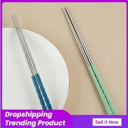 Chopsticks Contact Grade Kitchen Accessories Table Tools 304 Stainless Steel Tableware Chinese 5 Colour Non-slip