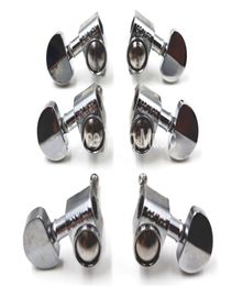 Grover Style Silver Semicircle Guitar Tuning Pegs Tuners Machine Head 3L3R Wholes6265716