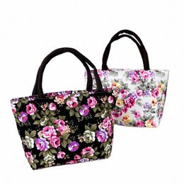 folk-custom Fr Shop Bag Handbag For Korean Canvas Green Ladies Women Bucket Fi Print Shoulder Bag 96P3#
