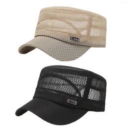 Ball Caps Men Mesh Hat Casual Snapback Hats Breathable Sun Protection Running For Backpacking Outdoor Travel Mountaineering Sports