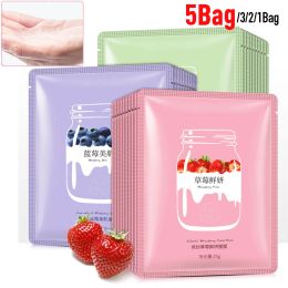 5/3/2/1Pcs Face Mask Natural Fruit Extracts Hyaluronic Acid Facial Masks Moisturising anti acne Ageing whitening Skin Care Masks