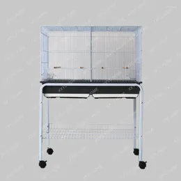 Cat Carriers Group Bird Cage Breeding Metal Tiger Skin Peony Xuanfeng Parrot Large Square Separated Parent