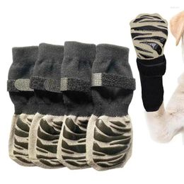 Dog Apparel Grip Socks Anti Slip Claw Protector Breathable With Adjustable Straps For Small Dogs