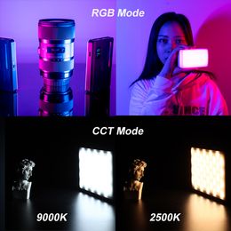 VIJIM Ulanzi VL120 Full Color RGB Video Light 2500K-9000K LED Photography Lighting Dimmable Camera Light Live Vlog Fill Light