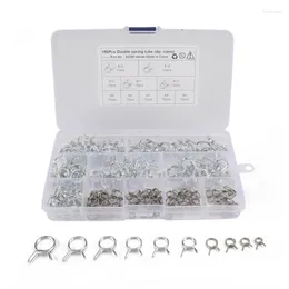 Spoons 150Pcs/Set Stainless Steel Spring Clip Hose Clamp Fastener Fuel Line Water Pipe Air Tube Car Plumbing Tools