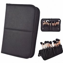 cosmetic Case Travel Bag Canvas Women Foldable Support Makeup Brushes Tools Storage Bag Profial Beauty Brush Holder Pouch o4Vr#