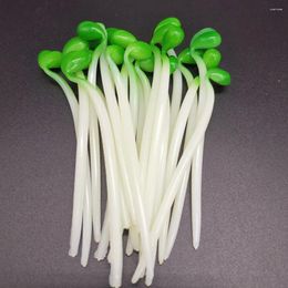 Decorative Flowers 12 Pcs Simulated Bean Sprouts Pre School Kitchen Decoration Artificial Vegetable Decors Food Play Props Fake Model Pvc